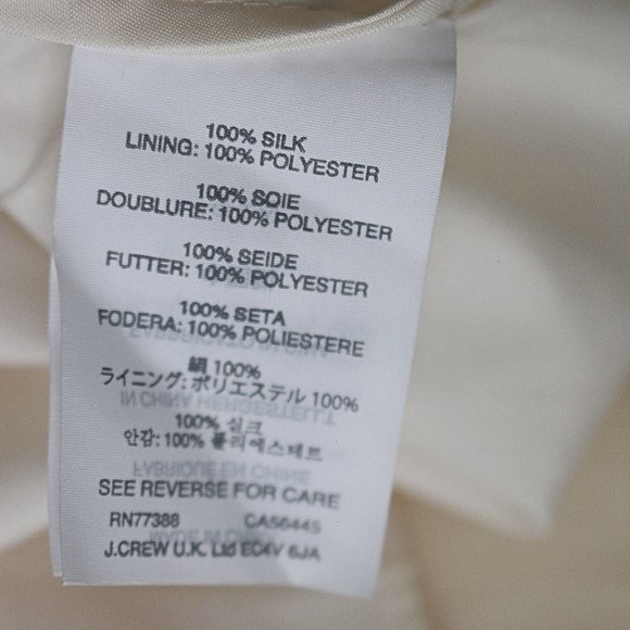 J Crew Cara - One Shoulder Silk Chiffon Dress - Champagne, sz 10 - Picture 7 of 12